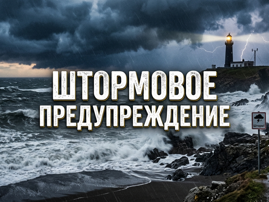 Штормовое предупреждение на период с 14 по 18 августа.