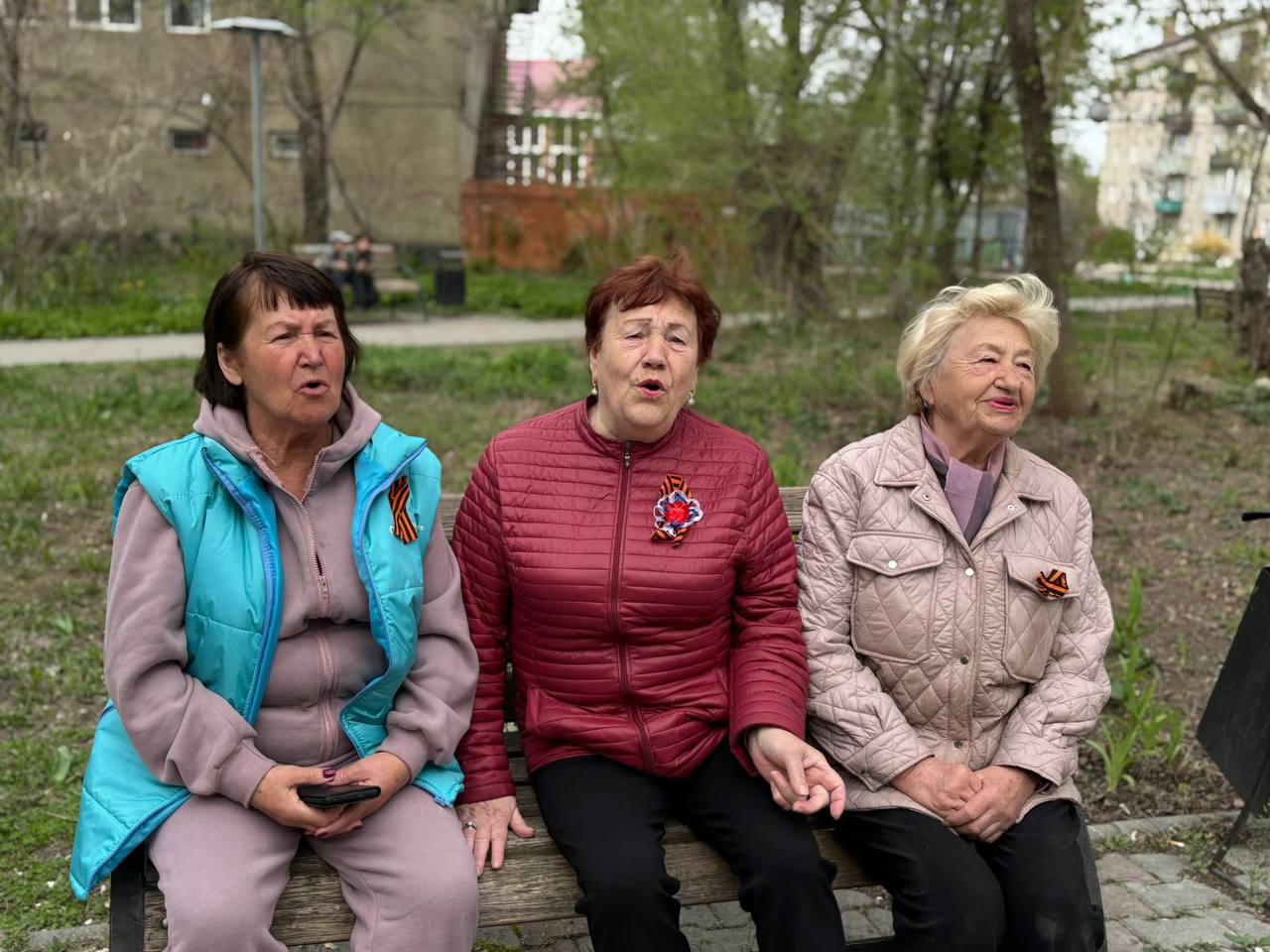 В сквере 50 лет Победы прошла Всероссийская акция «Песни Победы»⁣⁣.