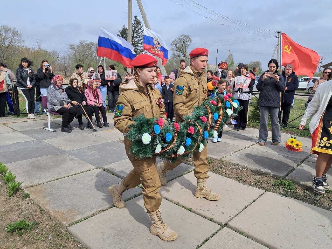 Митинг в Абрамовке: 80 лет Победы в Великой Отечественной войне.